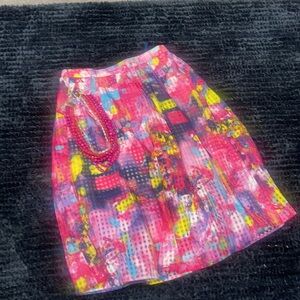 Pink Pattern🌸🌸💗💗 skirt Sz L
